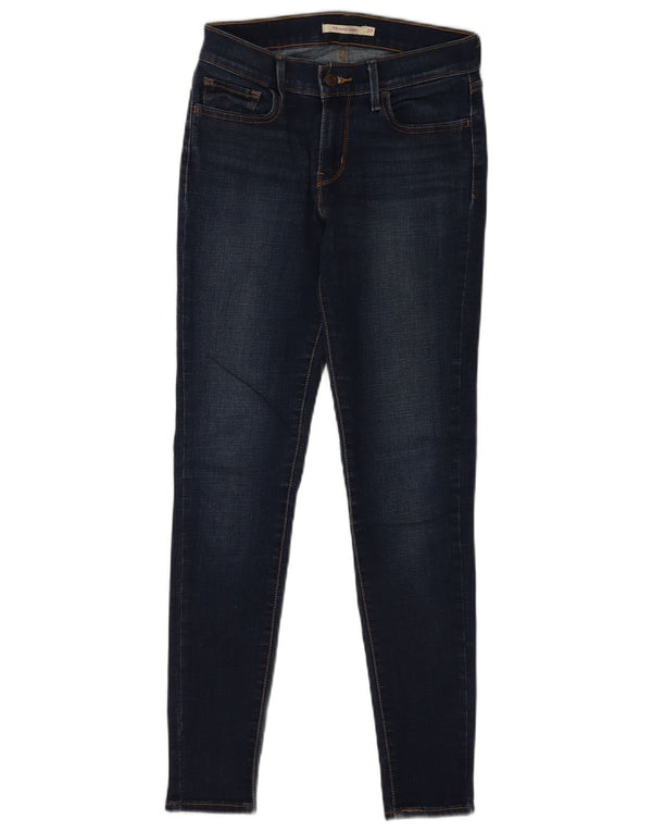 Calça jeans feminina Levi's 710 Super Skinny W27 L30 azul marinho algodão