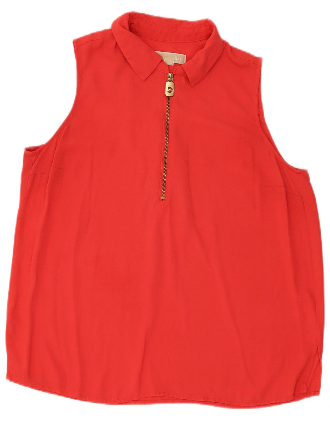 Blusa feminina sem mangas MICHAEL KORS Reino Unido 14 grande vermelho