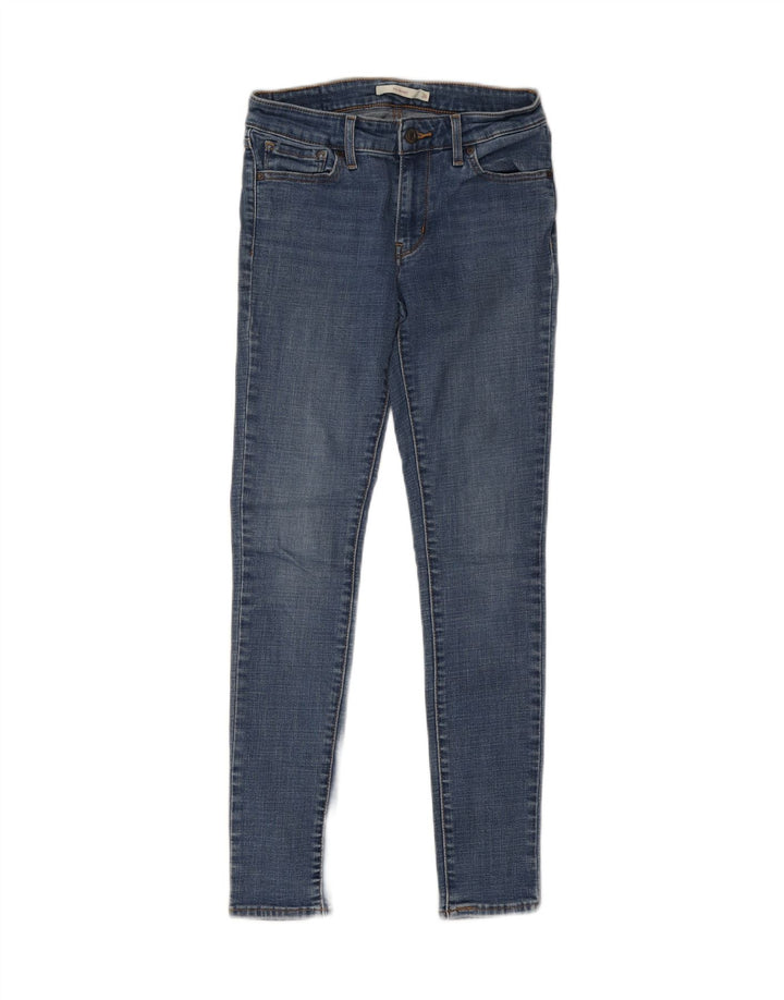 Calça jeans feminina Levi's 711 skinny W26 L30 azul algodão