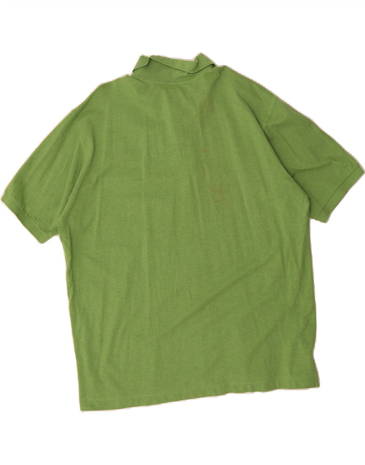 AMERIGO VESPUCCI Mens Polo Shirt XL Green Cotton Vintage Amerigo Vespucci and Second-Hand Amerigo Vespucci from Messina Hembry 