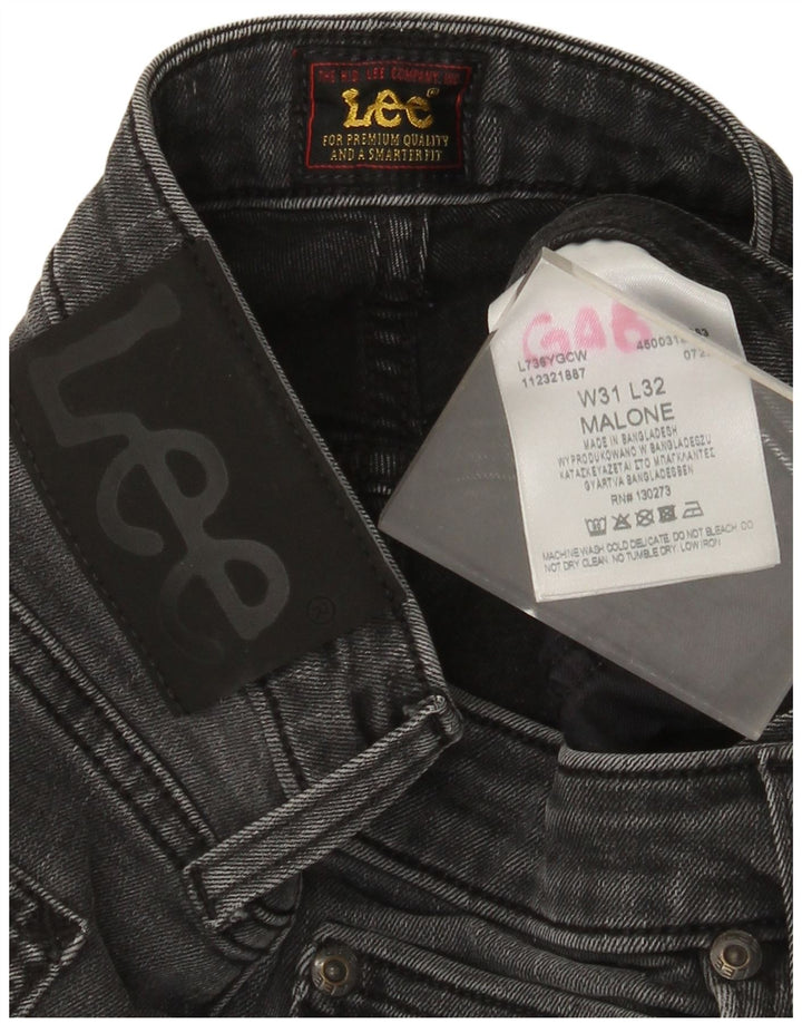 Lee Mens Malone Slim Jeans W31 L27 Algodão Cinza