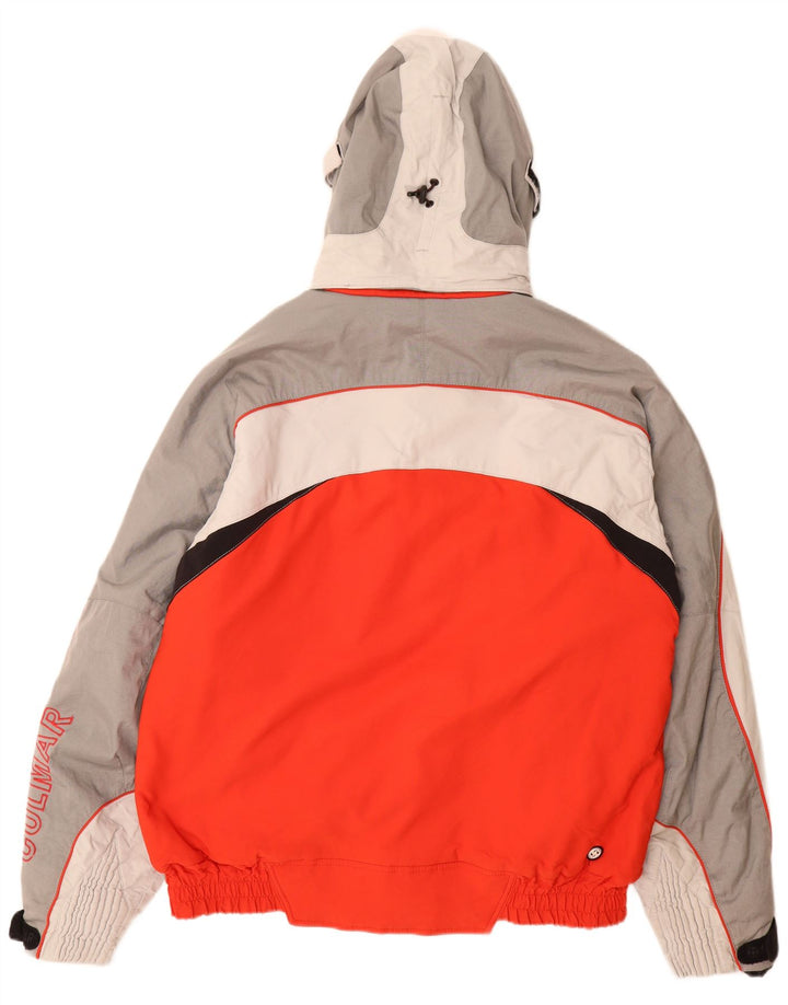 Jaqueta de esqui masculina com capuz gráfico Colmar IT 54 grande poliamida colorida vermelha
