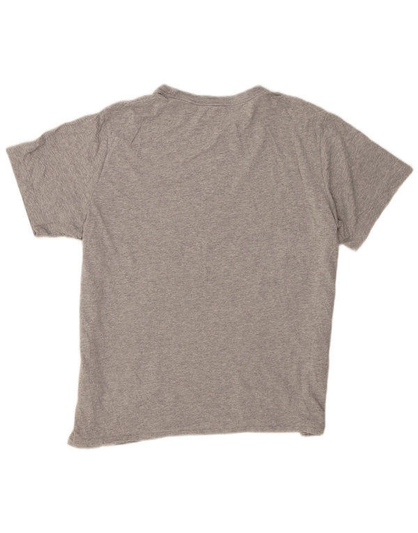 Camiseta masculina Nike grande algodão manchado cinza