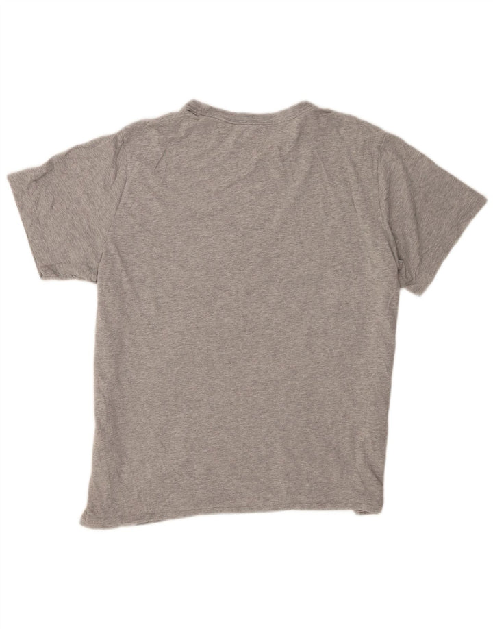 Camiseta masculina Nike grande algodão manchado cinza