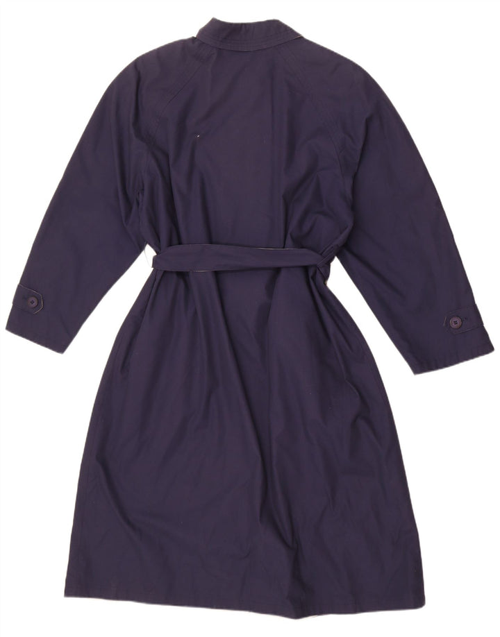 Sobretudo reversível feminino Preca EU 42 grande poliéster azul marinho