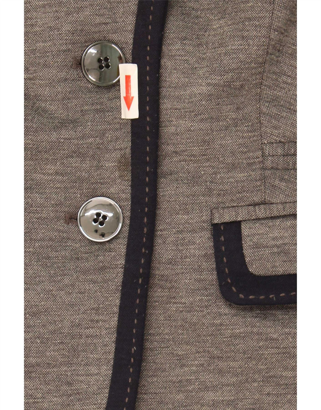 Jaqueta blazer feminina Marks & Spencer Autograph 2 botões Reino Unido 12 cinza médio