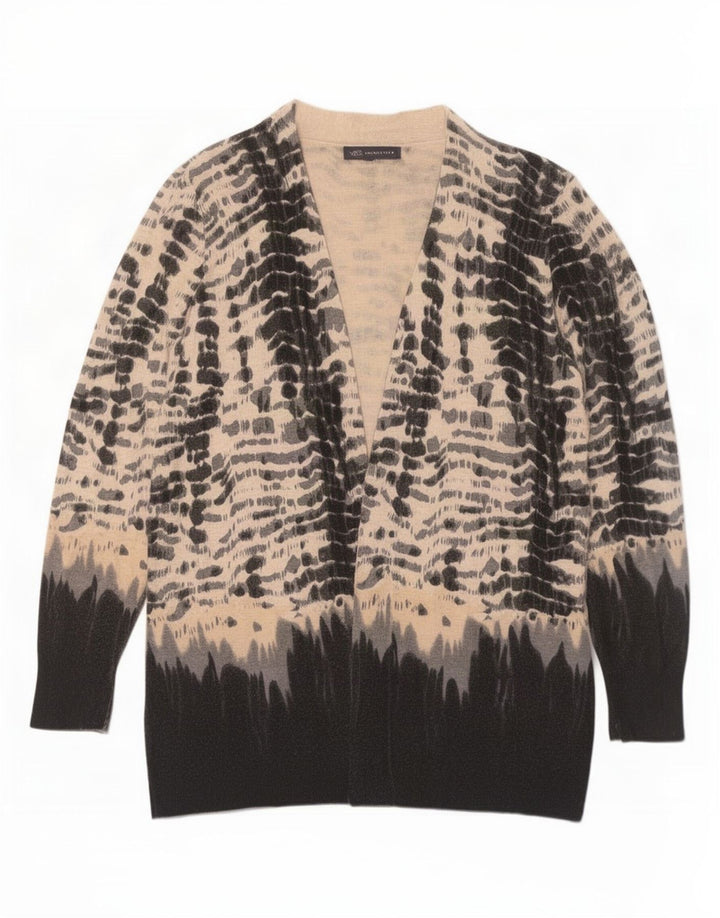 Suéter cardigã feminino Longline Marks & Spencer Reino Unido 16 grande multicolorido