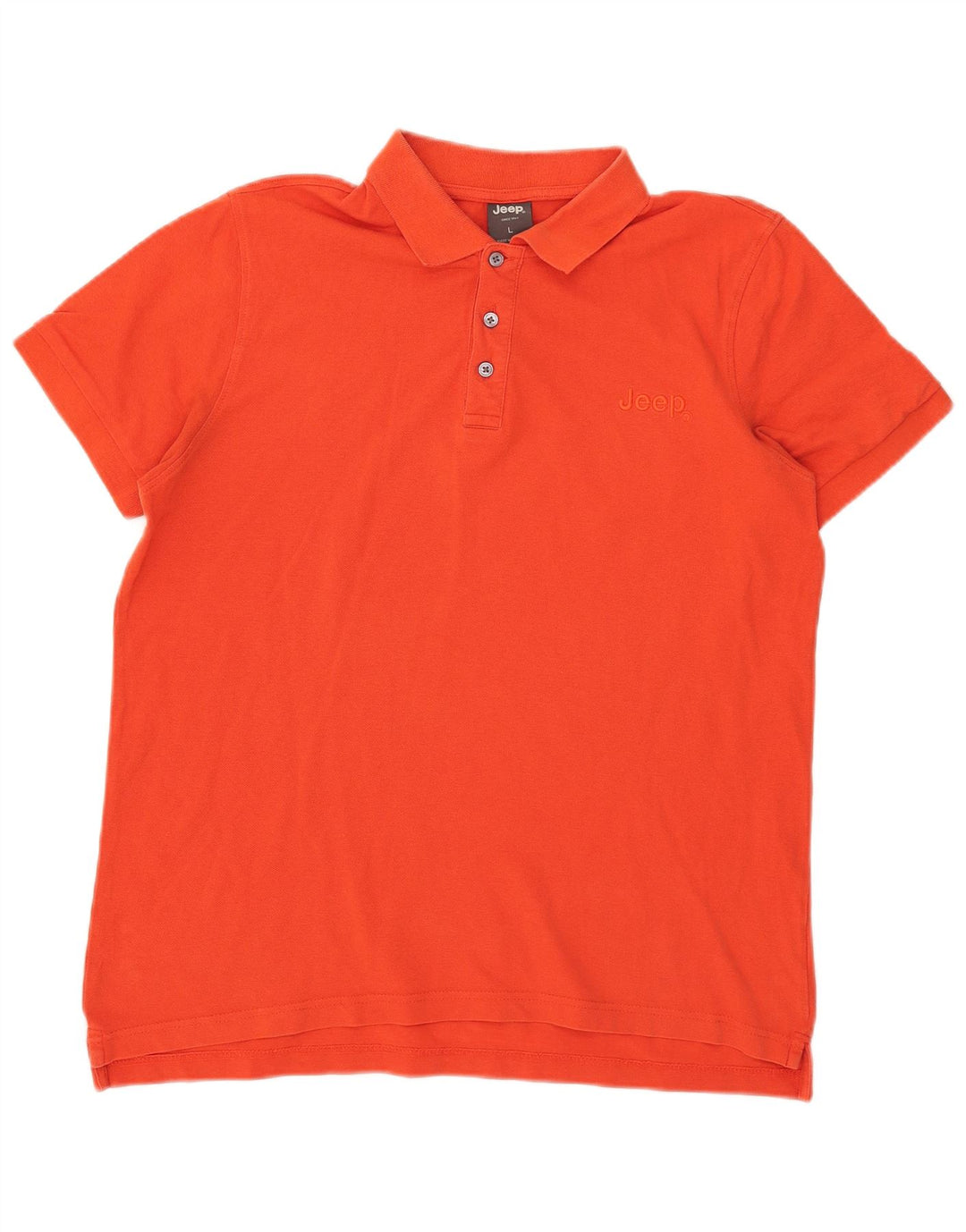 Camisa polo masculina Jeep grande algodão laranja