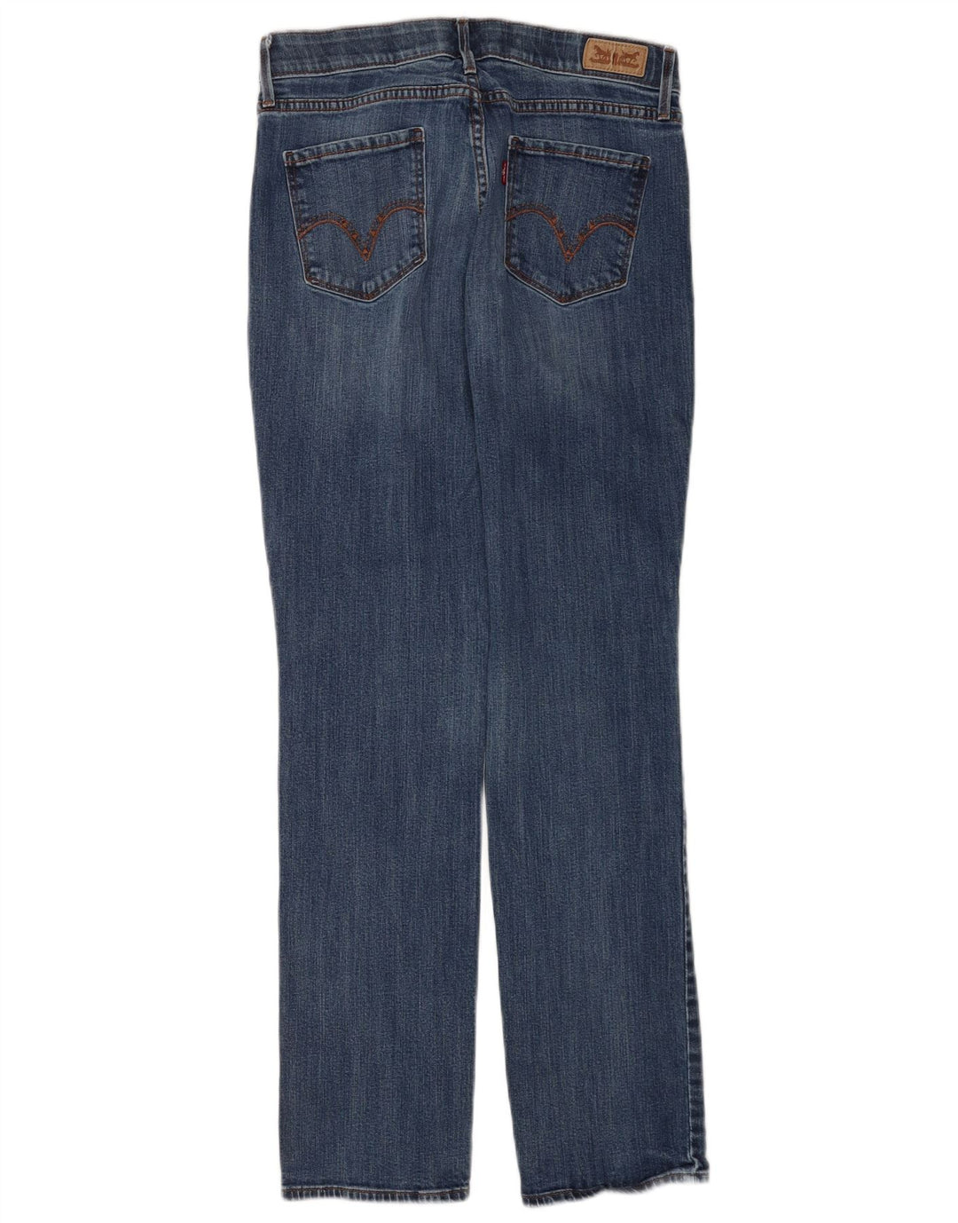 Calça jeans feminina Levi's 525 Straight US 10 grande W30 L32 azul