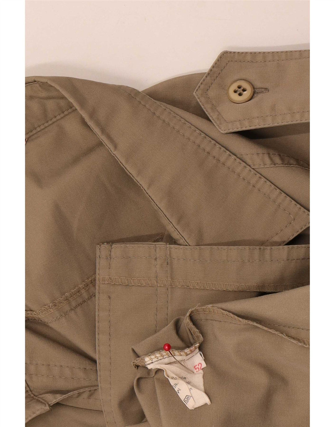 Jaqueta utilitária militar masculina vintage UK 38 bege médio
