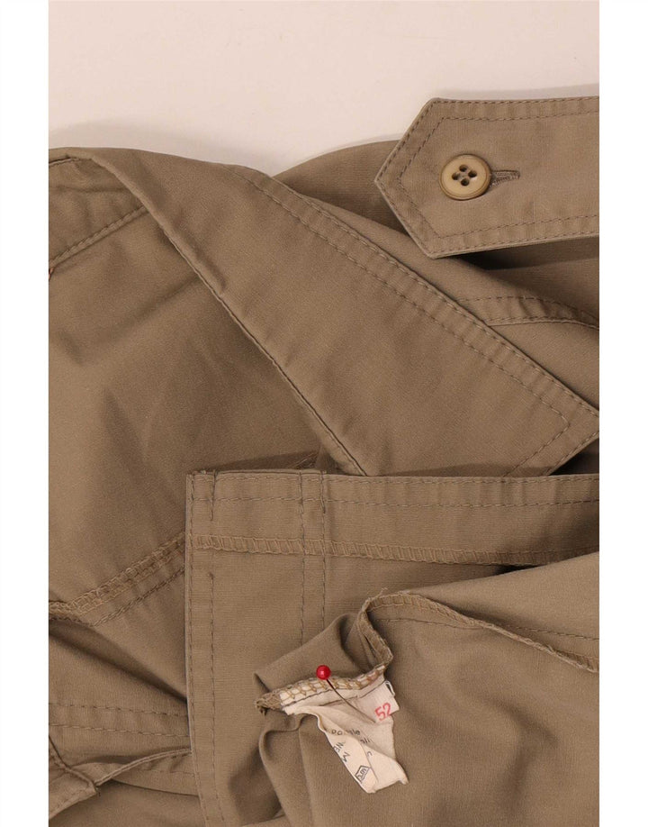 Jaqueta utilitária militar masculina vintage UK 38 bege médio