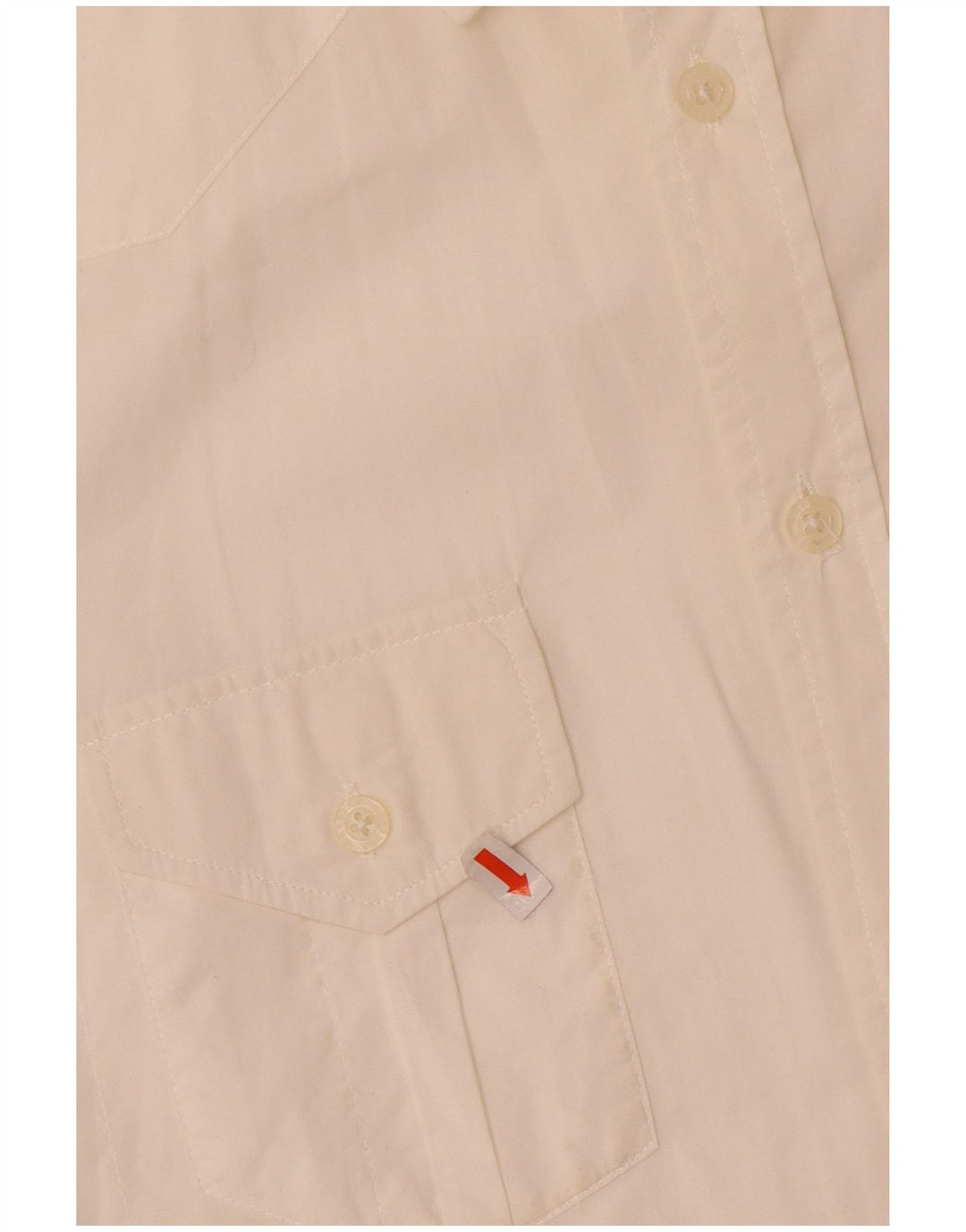 Camisa militar masculina CARRERA slim fit de algodão branco médio