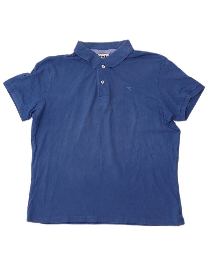 Camisa polo masculina DIADORA grande azul