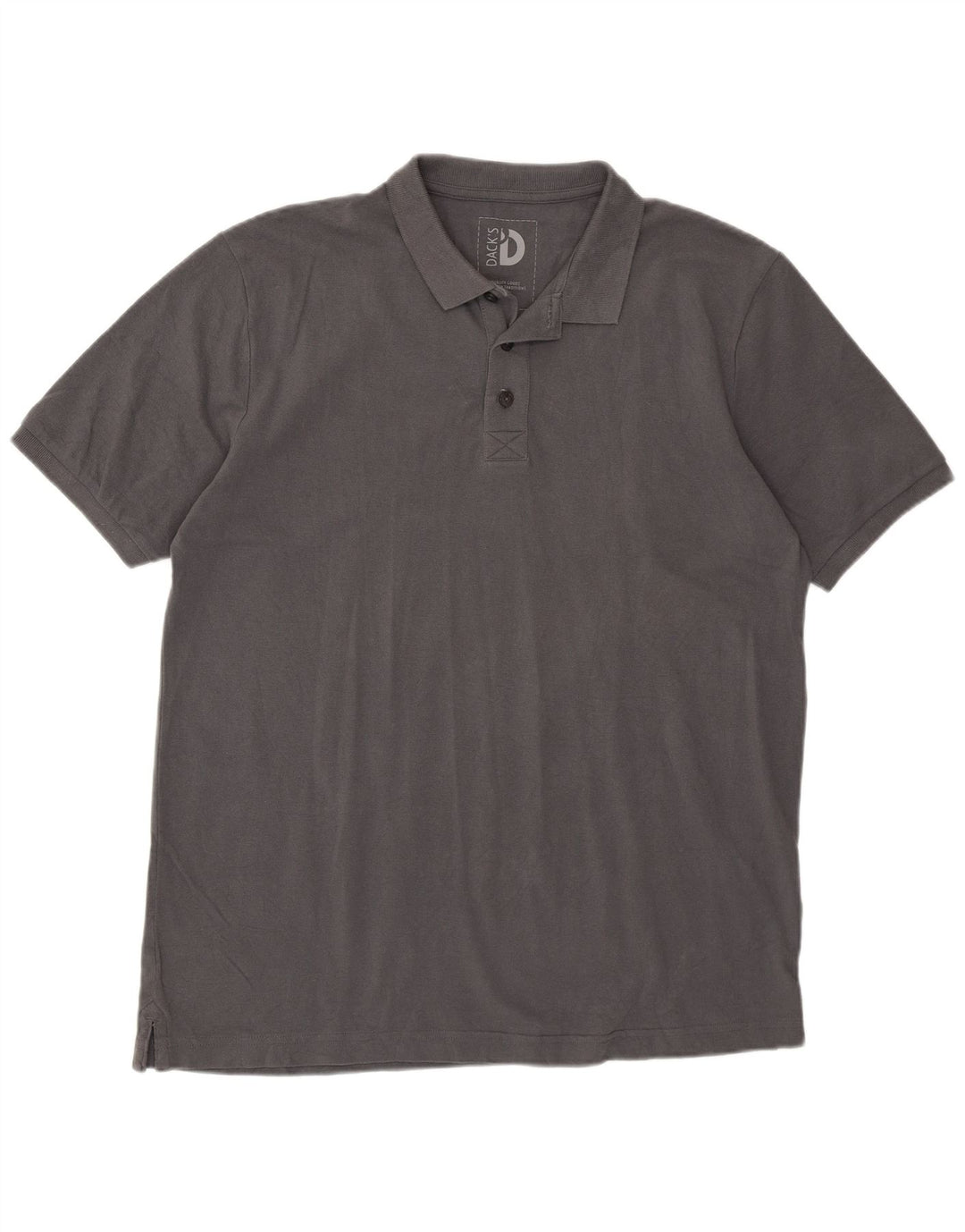 Camisa polo masculina Dack's grande algodão cinza
