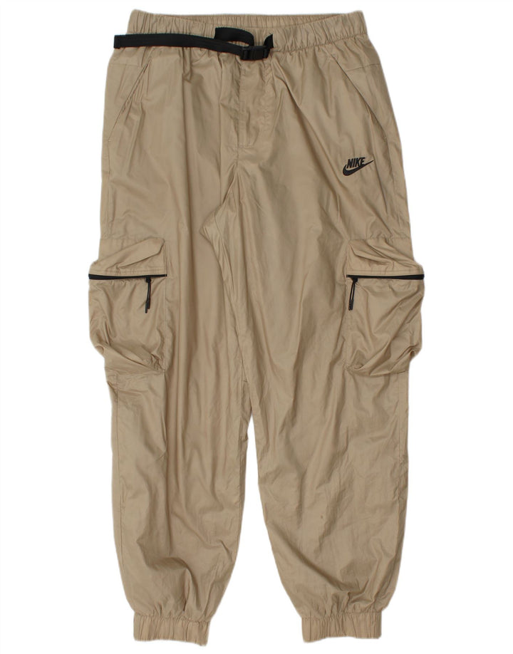 Nike Mens Cargo Calças de treino Joggers Médio Bege Poliéster