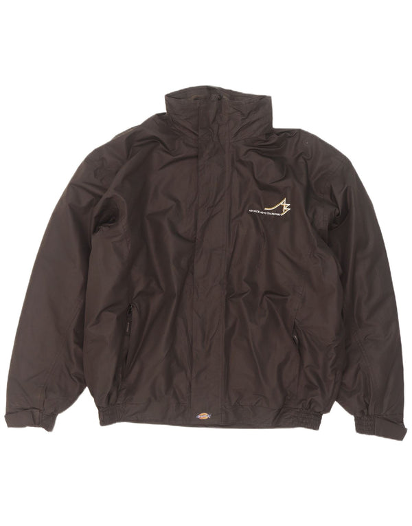Jaqueta bomber masculina Dickies com capuz gráfico UK 40 grande nylon preto