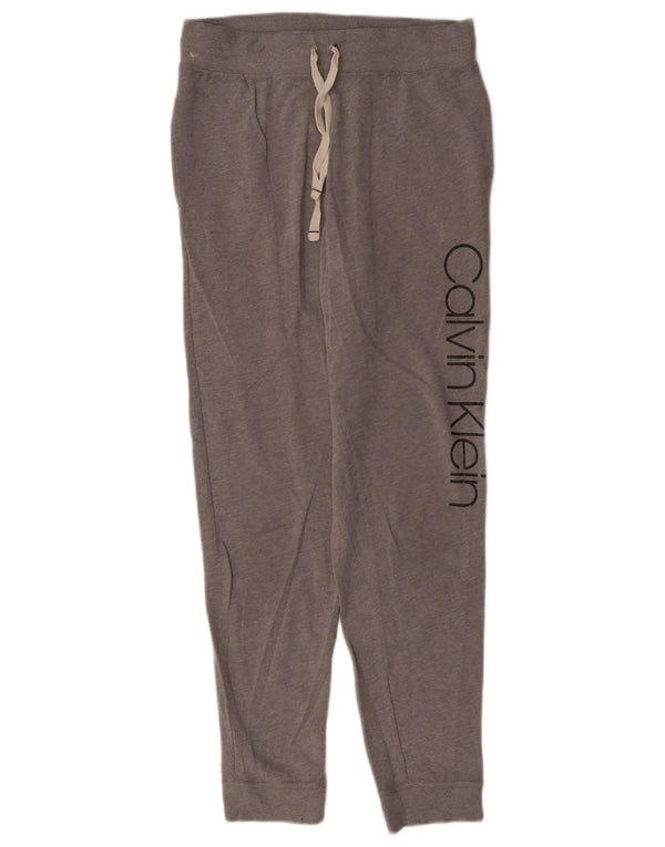 Calça de treino feminina Calvin Klein Joggers UK 12 cinza médio manchado