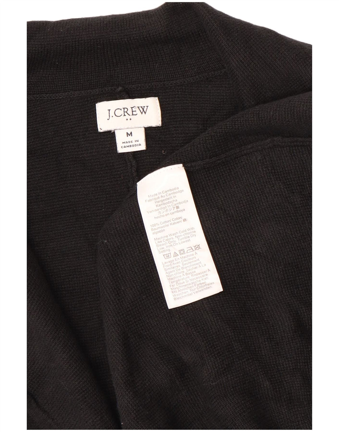 J. CREW Jaqueta blazer feminina de 2 botões Reino Unido 14 algodão preto médio