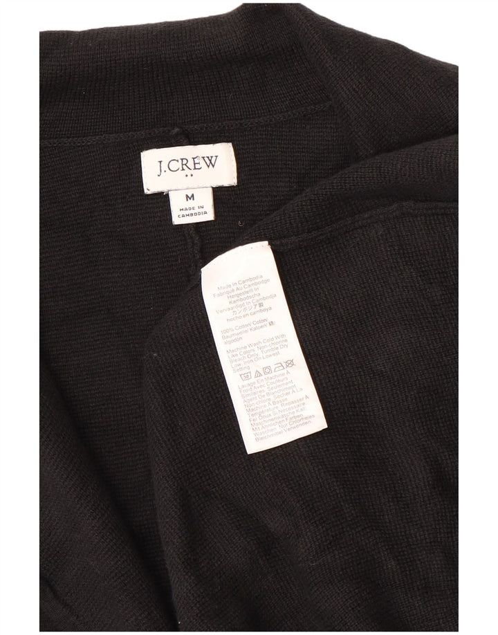 J. CREW Jaqueta blazer feminina de 2 botões Reino Unido 14 algodão preto médio