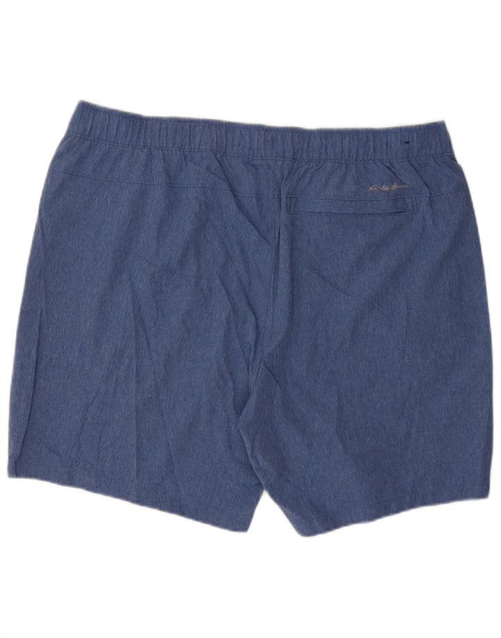 Shorts esportivos masculinos Eddie Bauer 2XL poliéster azul
