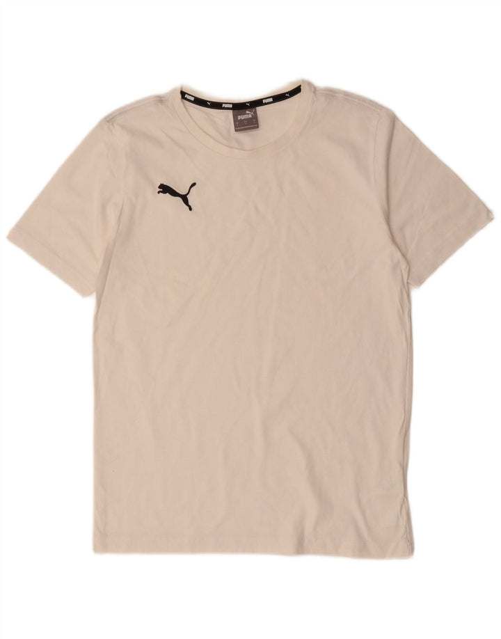 Camiseta masculina PUMA Top pequeno algodão branco
