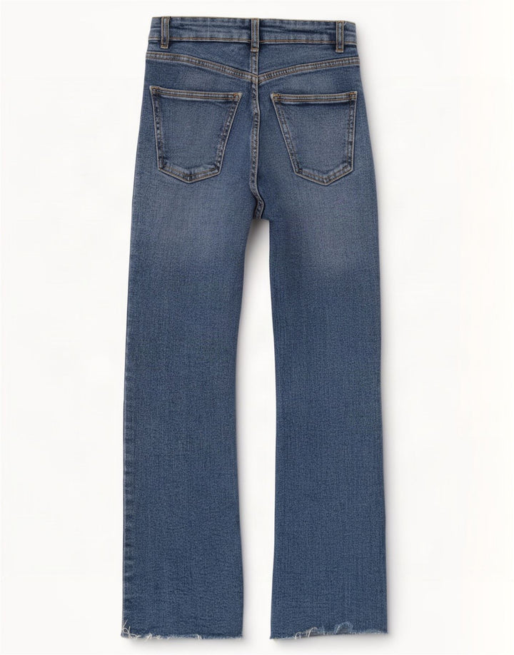 Zara Calça jeans feminina larga EU 32 2XS W22 L25 Azul
