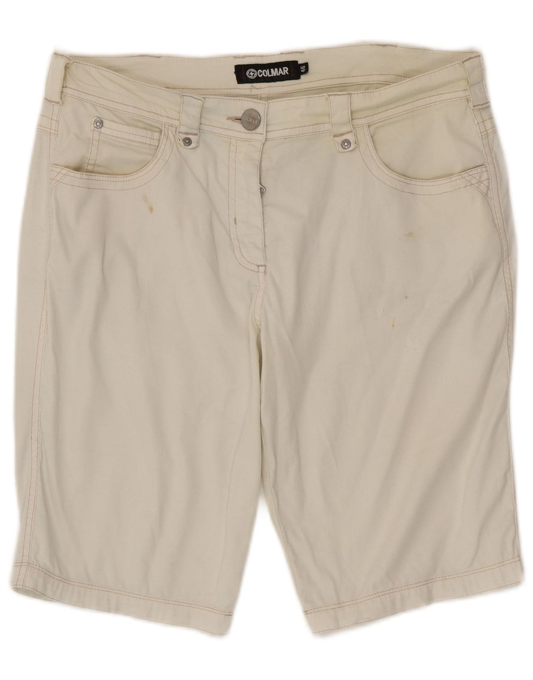 COLMAR Mens Casual Shorts EU 46 Grande W32 Off White