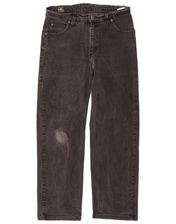 Lee Mens Straight Jeans W30 L27 Algodão Cinza