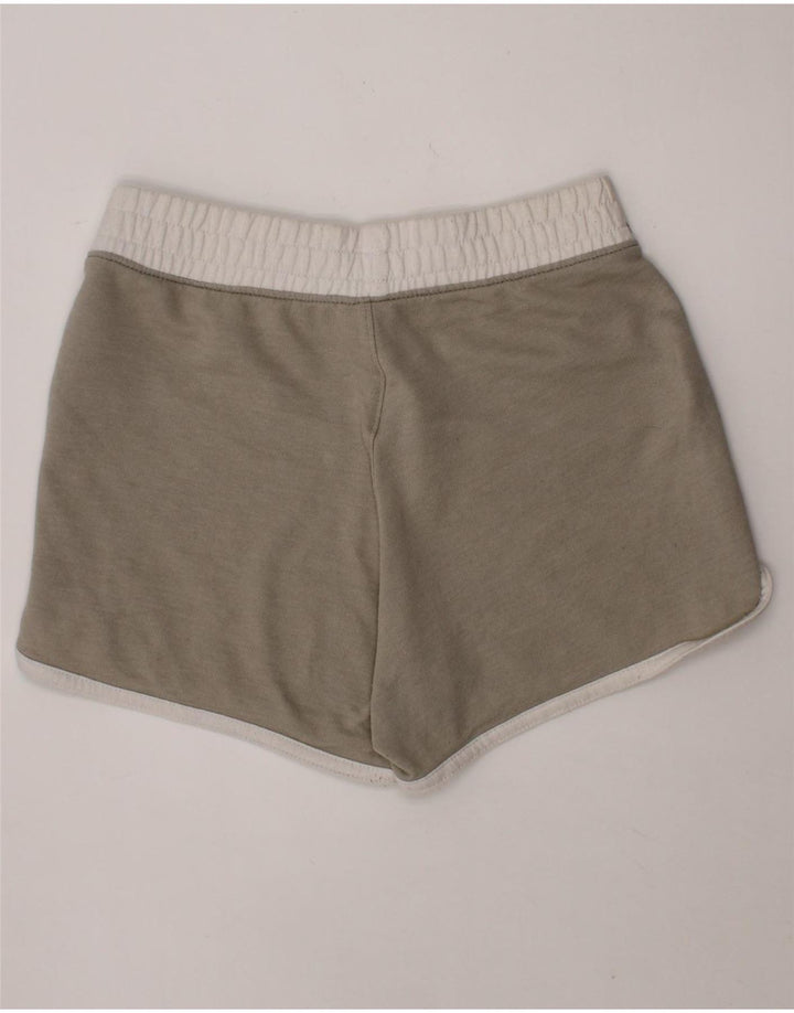 Shorts esportivos femininos HURLEY 12-13 anos grande bloco colorido verde