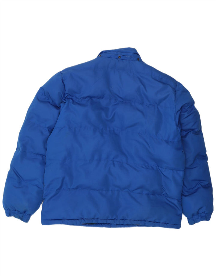 Jaqueta acolchoada masculina Reebok UK 42 XL azul poliéster