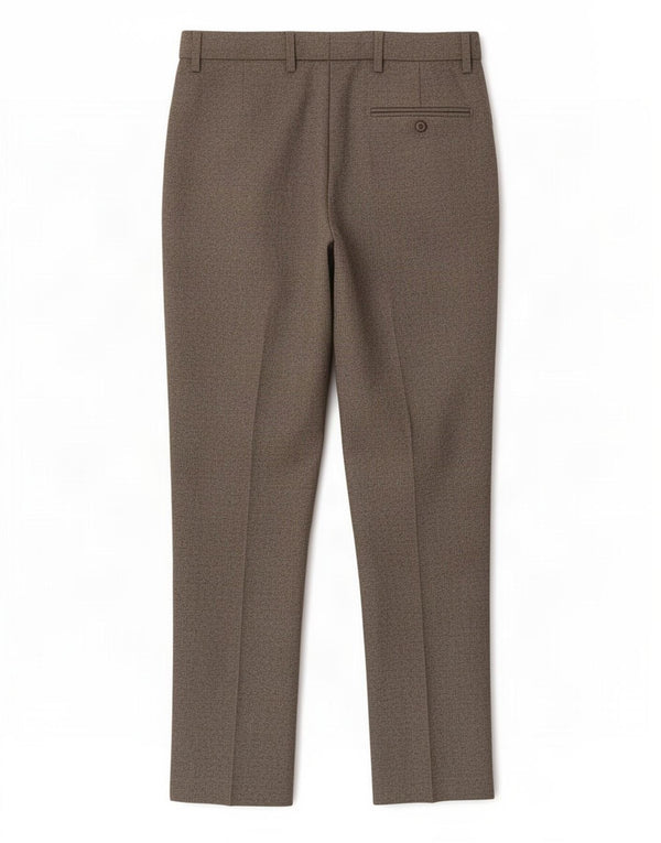 Calça masculina reta regular Marks & Spencer W36 L31 poliéster cinza