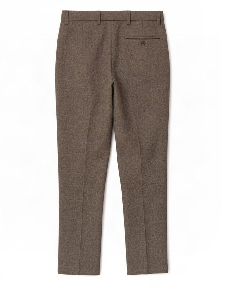 Calça masculina reta regular Marks & Spencer W36 L31 poliéster cinza