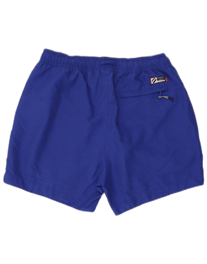 Shorts de banho masculino Superdry pequeno azul poliéster