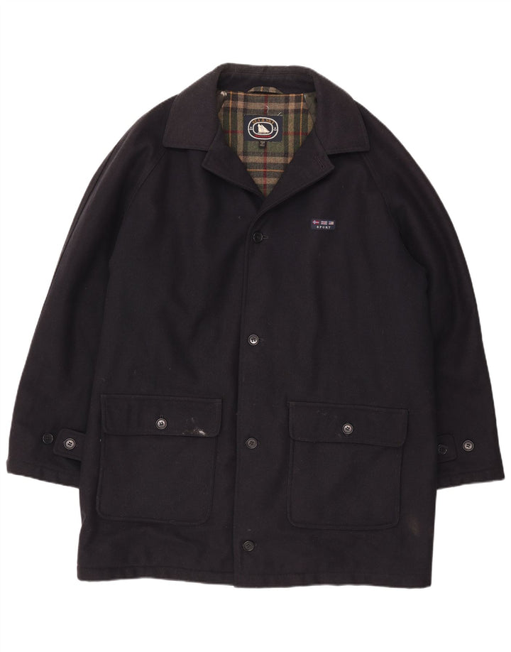 Sobretudo masculino Sea & Sky UK 42 XL preto