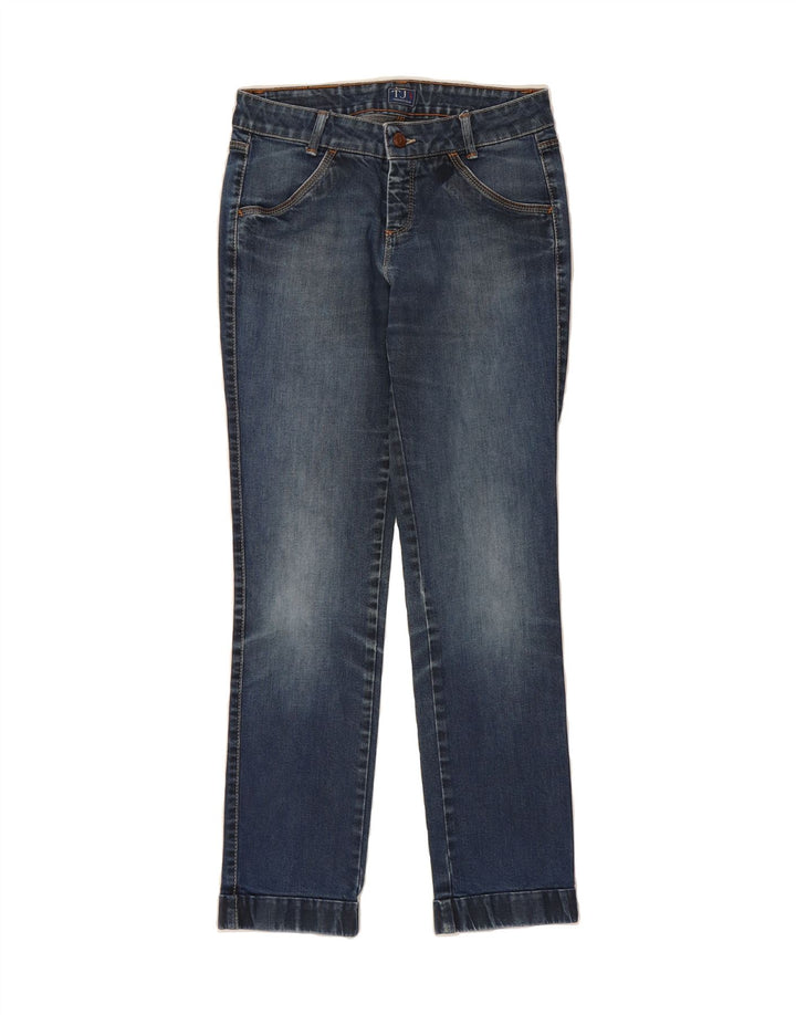 TRUSSARDI Womens Straight Jeans W27 L29 Blue Cotton Vintage Trussardi and Second-Hand Trussardi from Messina Hembry 