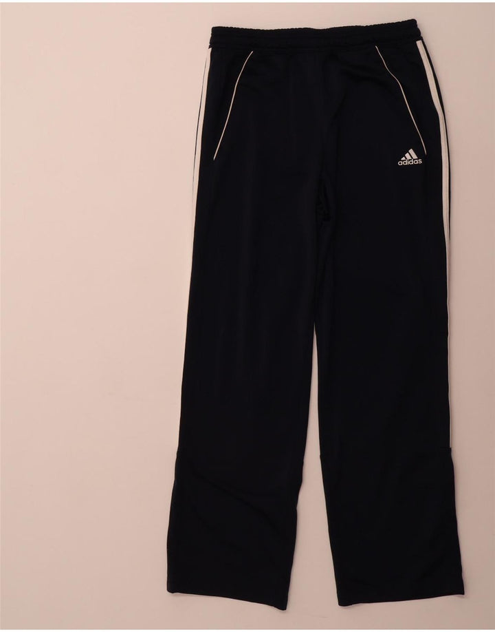 ADIDAS Mens Tracksuit Trousers Medium  Navy Blue Polyester