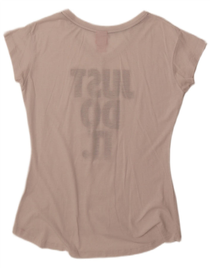 Camiseta Nike Feminina Graphic Top UK 14 Médio Off White