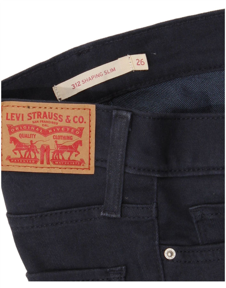 Calça jeans feminina Levi's 312 Shaping Slim W26 L31 azul marinho