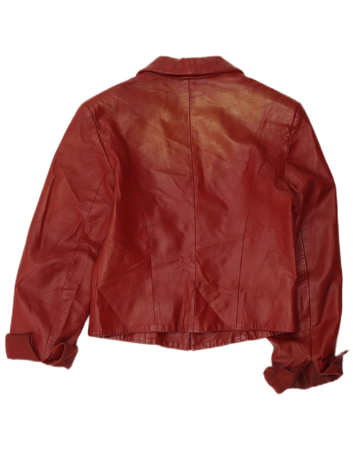 Jaqueta Blazer Feminina Viventy Crop 2 Botões Reino Unido 14 Grande Borgonha