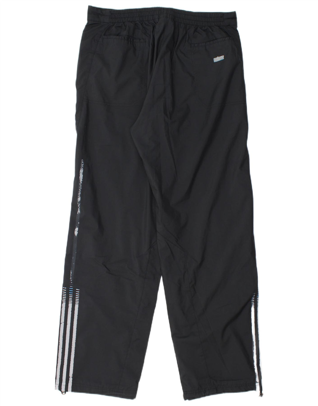 Adidas Mens Straight Chino Calças Médio Preto Poliéster