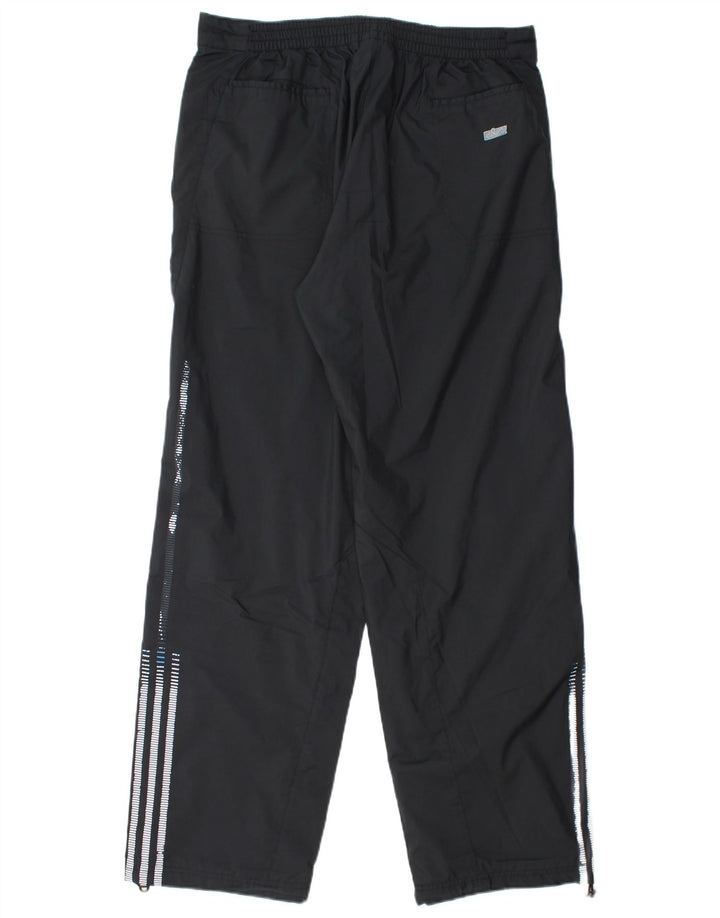 Adidas Mens Straight Chino Calças Médio Preto Poliéster