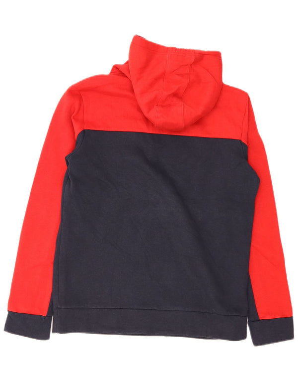 Adidas Mens Graphic Hoodie Jumper UK 16/18 Grande Azul Marinho Colorblock