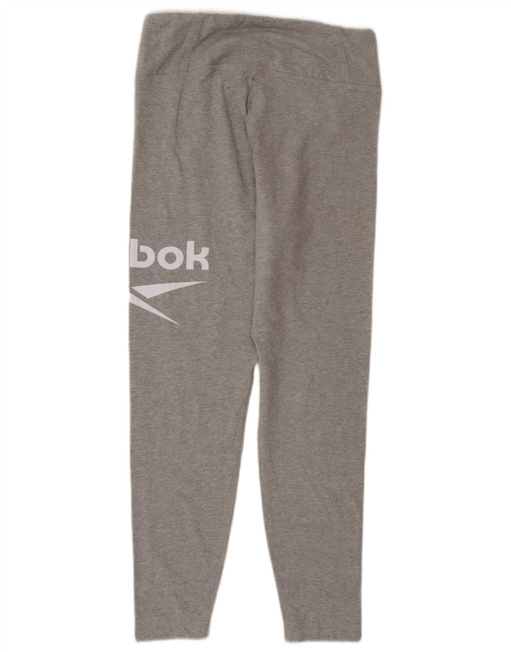 Leggings Reebok Graphic Feminino UK 12/14 Médio Algodão Cinza