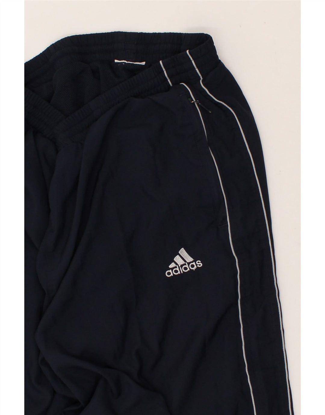 ADIDAS Mens Tracksuit Trousers Joggers Large Navy Blue Vintage Adidas and Second-Hand Adidas from Messina Hembry 