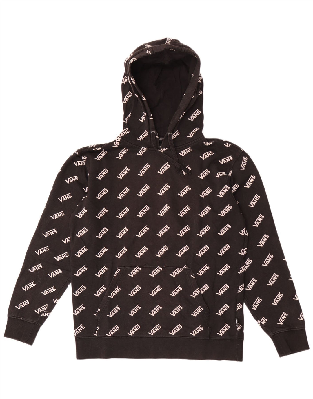 Vans masculino gráfico moletom com capuz médio algodão preto