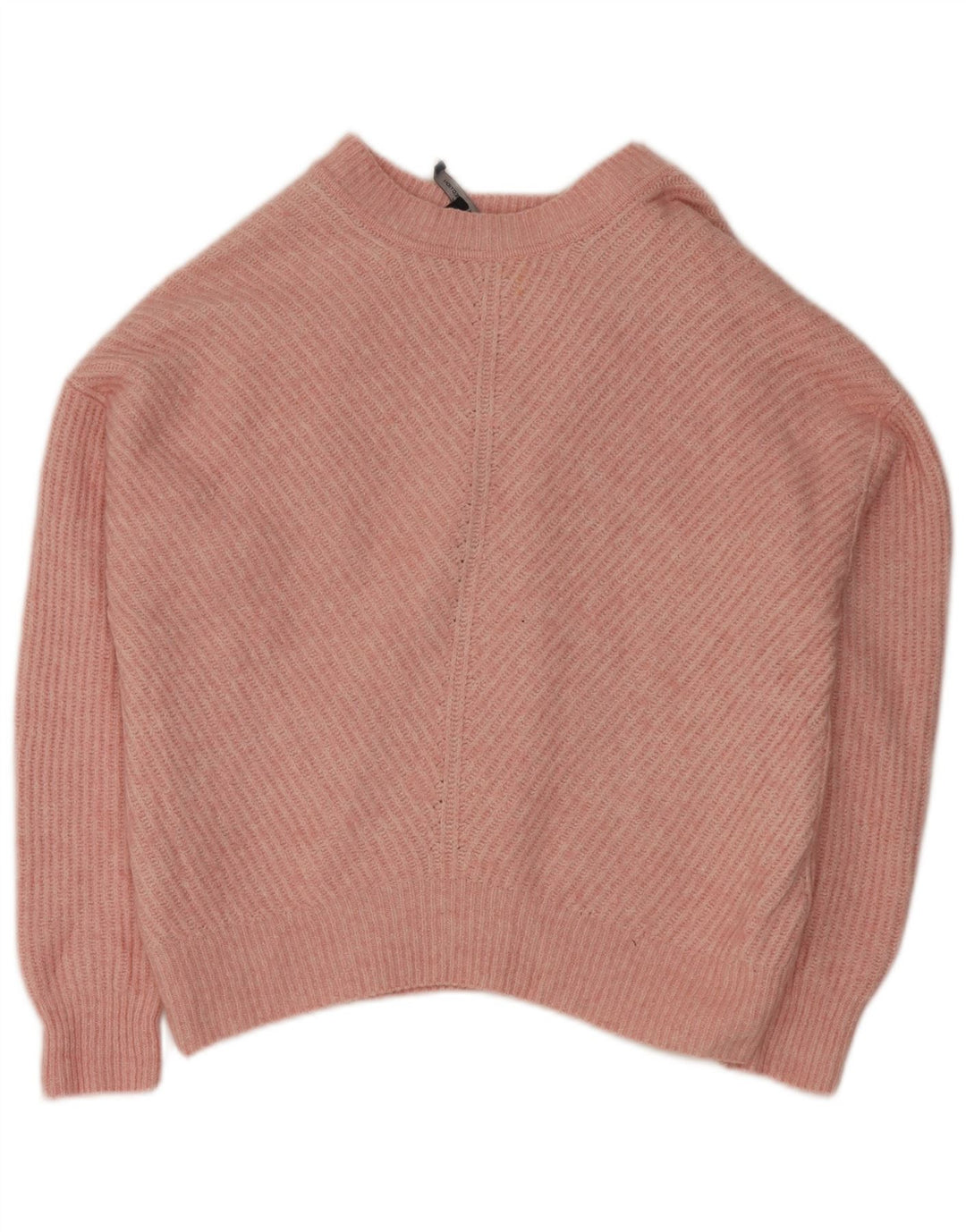 Suéter feminino com gola canoa FRENCH CONNECTION Reino Unido 16 grande rosa