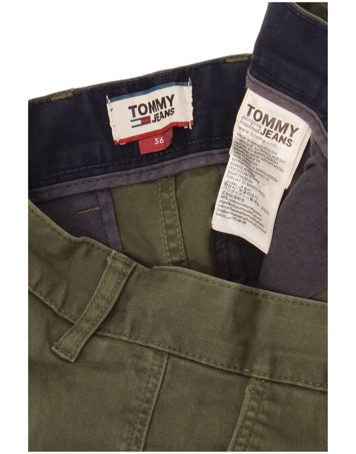 Tommy Hilfiger Mens Chino Shorts W36 Grande Algodão Cáqui
