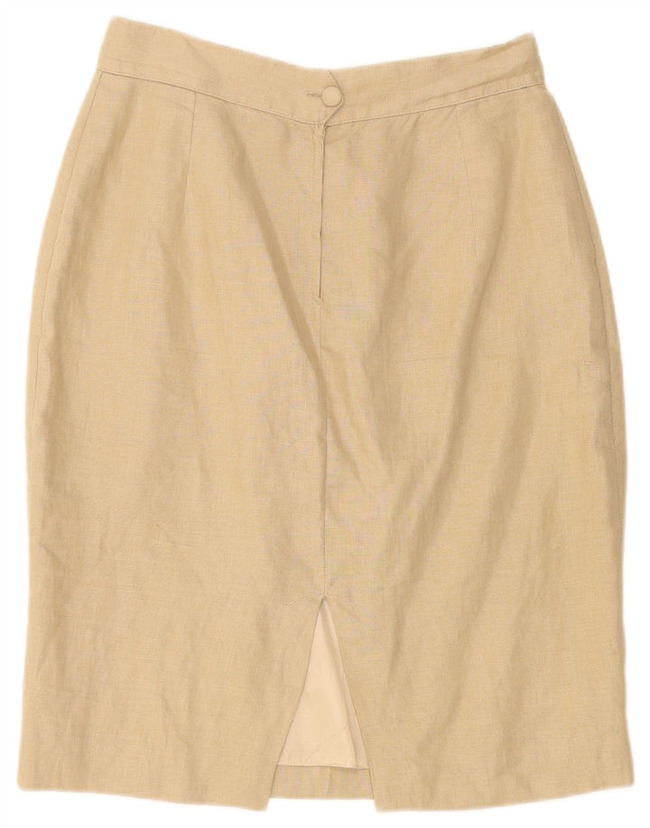 Saia lápis feminina VINTAGE IT 44 médio W26 bege