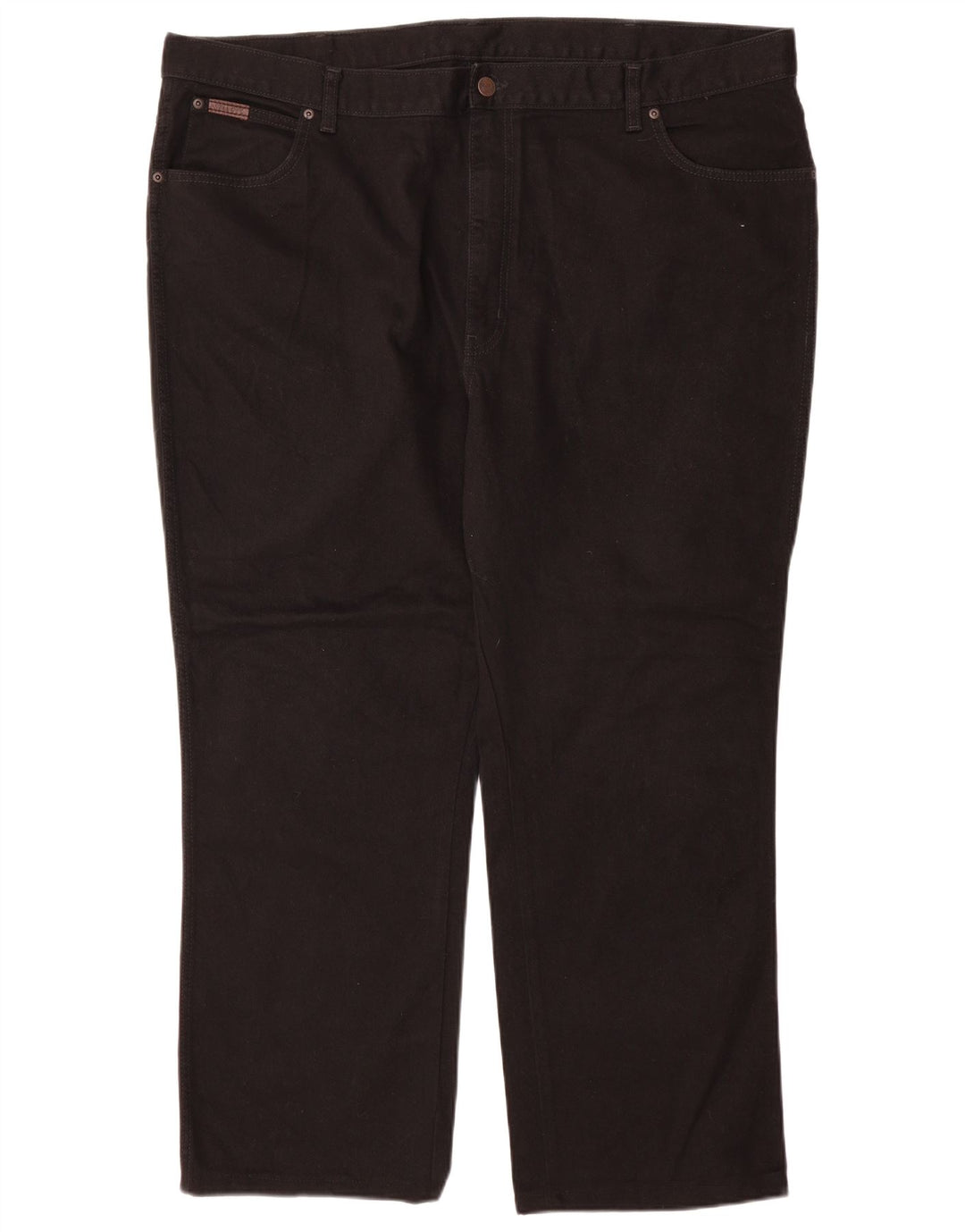 Wrangler Masculino Texas Straight Jeans W46 L30 Algodão Preto