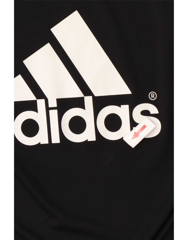 Camiseta Adidas Masculina Climalite Graphic Top Grande Poliéster Preto